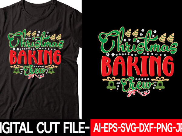 Christmas baking crew vector t-shirt design