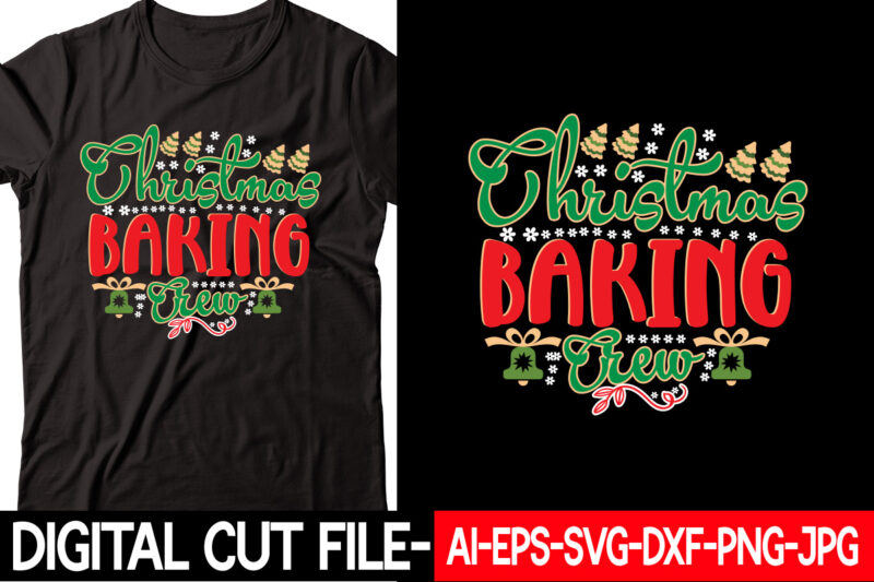 Christmas Baking Crew vector t-shirt design