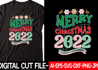 Merry Christmas 2022 vector t-shirt design