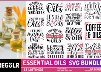 Essential Oils Svg Bundle