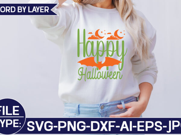 Happy halloween svg cut file graphic t shirt