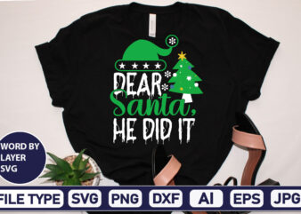 Dear Santa, He Did It Christmas SVG Bundle,Christmas Svg, Disney Christmas Bundle Svg Png Dxf, Xmas Svg, Christmas Digital Download Cricut Clipart, Christmas Disney Svg Cut FileChristmas SVG Bundle, Christmas t shirt vector illustration