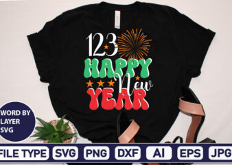 123 Happy New Year SVG Cut File 2023 New Year svg, 2023 New Year SVG Bundle, New year svg, Happy New Year svg, Chinese new year svg, New year png,