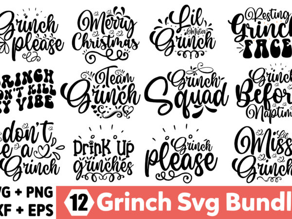 Grinch svg design bundle