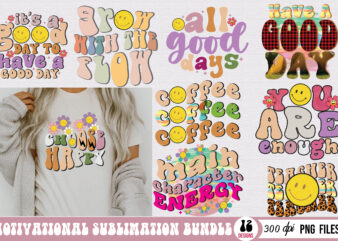 Motivational Sublimation Bundle t shirt designs for sale