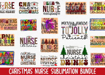 Christmas Nurse Sublimation Bundle