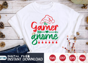 The gamer gnome shirt, Christmas gamer shirt, Christmas Svg, Christmas T-Shirt, Christmas SVG Shirt Print Template, svg, Merry Christmas svg, Christmas Vector, Christmas Sublimation Design, Christmas Cut File