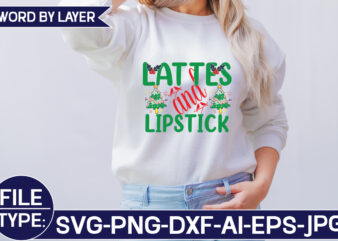 Lattes and Lipstick t shirt vector graphic