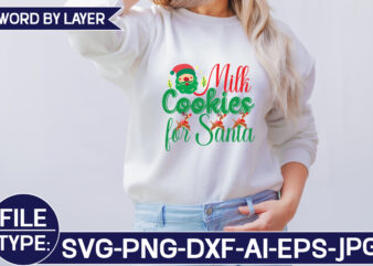 Milk Cookies for Santa t shirt designs for sale