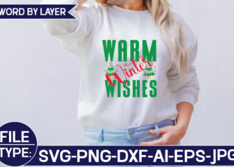 Warm Winter Wishes t shirt design for sale