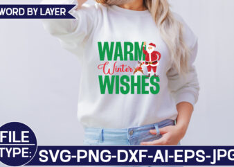 Warm Winter Wishes t shirt design for sale