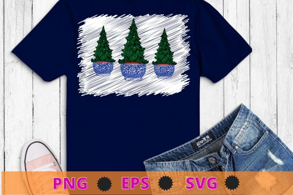 Christmas Tree in Chinoiserie funny T-Shirt design svg,