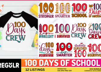 100 Days Of School Svg Bundle