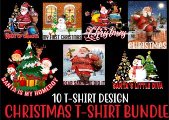 Christmas T-shirt Design Bundle ,Dear Santa He Did It T-shirt Design ,120 Design, 160 T-Shirt Design Mega Bundle, 20 Christmas SVG Bundle, 20 Christmas T-Shirt Design, a bundle of joy