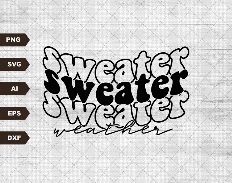Sweater Weather Svg file, Svg Files For Cricut, 24oz Venti Cold Cup Design, EPS file, PNG file