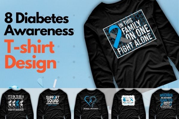 All diabetes awareness american us flag blue ribbon t-shirt design svg, diabetic, disease, type 2 diabetes, hyperglycemia, prediabetes,awareness