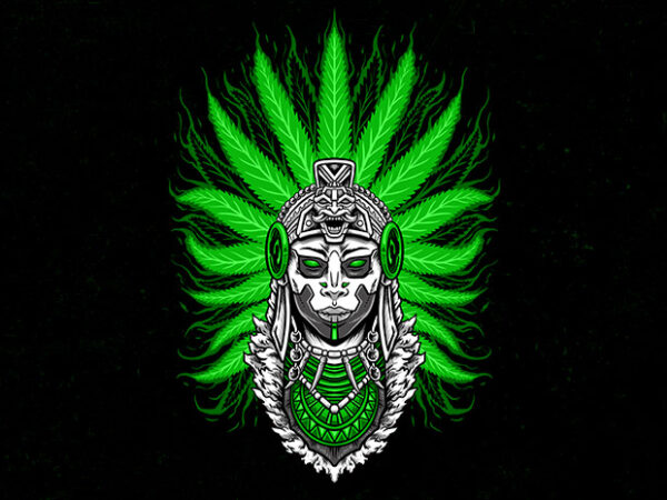 Deadman chief t shirt vector illustration