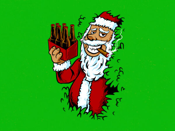 Bad santas t shirt template