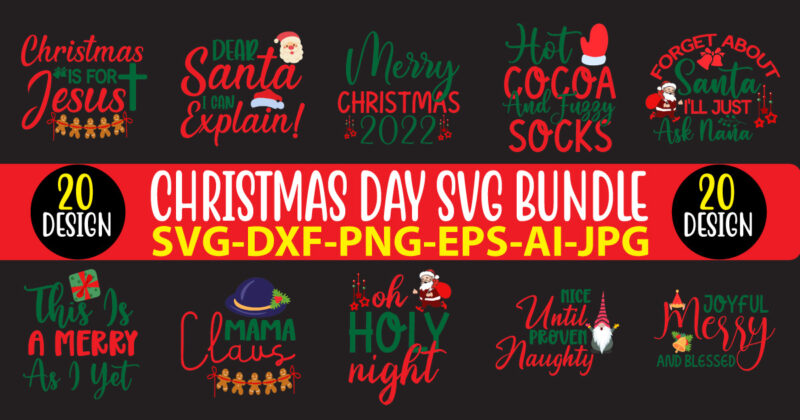 CHRISTMAS SVG DESIGN BUNDLE