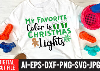 My Favorite Color is Lights T-Shirt Design , My Favorite Color is Lights SVG Cut File , Christmas Coffee Drink Png, Christmas Sublimation Designs, Christmas png, Coffee Sublimation Png, Christmas