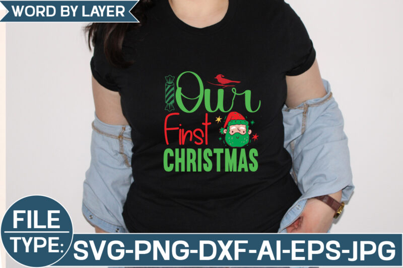 Our First Christmas SVG Cut File