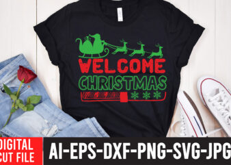 Welcome Christmas T-Shirt Design