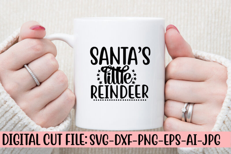 Santa’s Little Reindeer SVG Cut File