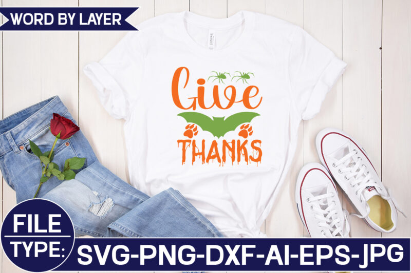 Give Thanks SVG Cut File