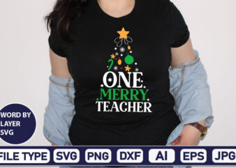 One Merry Teacher Christmas SVG Bundle,Christmas Svg, Disney Christmas Bundle Svg Png Dxf, Xmas Svg, Christmas Digital Download Cricut Clipart, Christmas Disney Svg Cut FileChristmas SVG Bundle, Christmas Svg Png