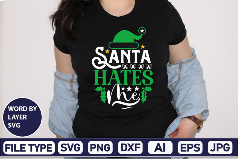 Santa Hates Me Christmas SVG Bundle,Christmas Svg, Disney Christmas Bundle Svg Png Dxf, Xmas Svg, Christmas Digital Download Cricut Clipart, Christmas Disney Svg Cut FileChristmas SVG Bundle, Christmas Svg Png