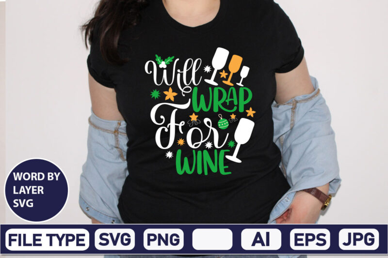 Will Wrap For Wine Christmas SVG Bundle,Christmas Svg, Disney Christmas Bundle Svg Png Dxf, Xmas Svg, Christmas Digital Download Cricut Clipart, Christmas Disney Svg Cut FileChristmas SVG Bundle, Christmas Svg