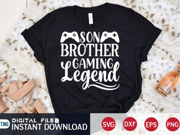 Son brother gaming legend christmas shirt, legend christmas shirt, brother christmas shirt, christmas svg, christmas t-shirt, christmas svg shirt print template, svg, merry christmas svg, christmas vector, christmas sublimation design,