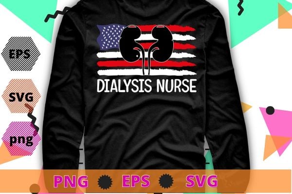 Retro Dialysis Nurse, Kidney Transplant Dialysis T-Shirt design svg, Dialysis Nurse, Kidney, Nursing