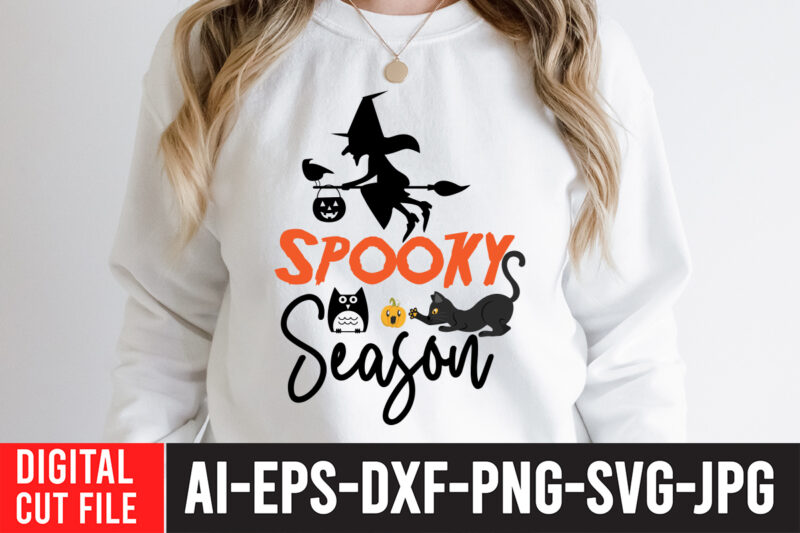 Spooky Season T-Shirt Design , Spooky Season SVG Cut File , halloween sublimation bundle , halloween sublimation png , halloween sublimation bundle , halloween png print , transparent background ,