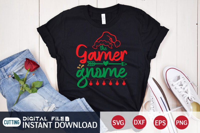 The gamer gnome shirt, Christmas gamer shirt, Christmas Svg, Christmas T-Shirt, Christmas SVG Shirt Print Template, svg, Merry Christmas svg, Christmas Vector, Christmas Sublimation Design, Christmas Cut File
