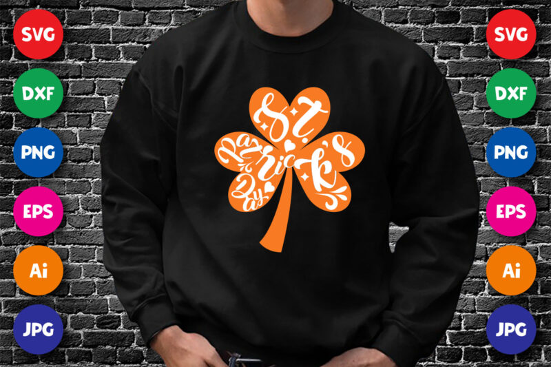 St. Patrick’s day shirt print template