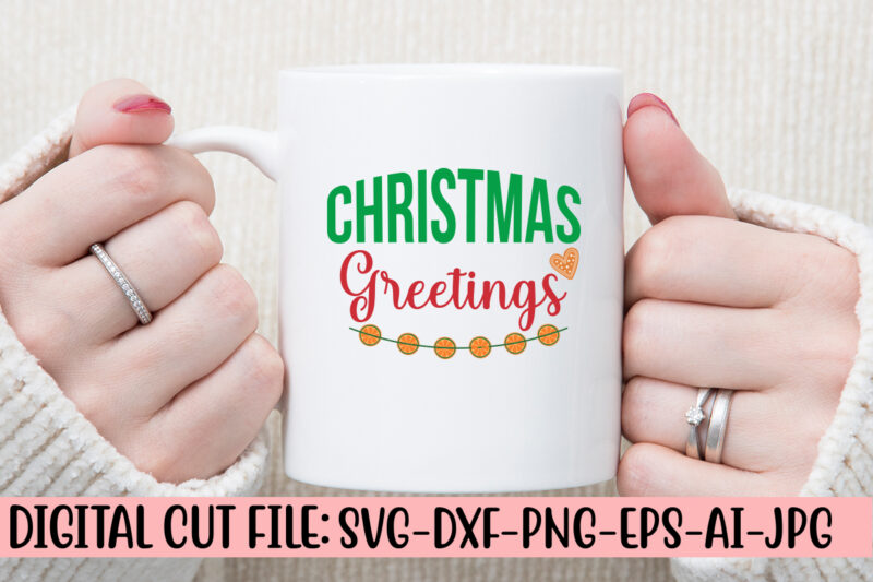 Christmas Greetings SVG Design