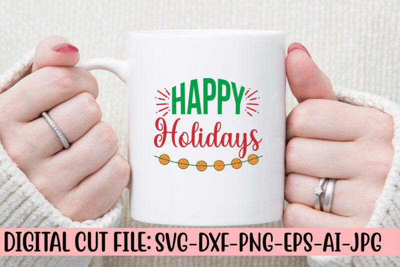 Happy Holidays SVG Design