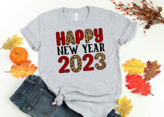Happy new year Sublimation graphic t shirt
