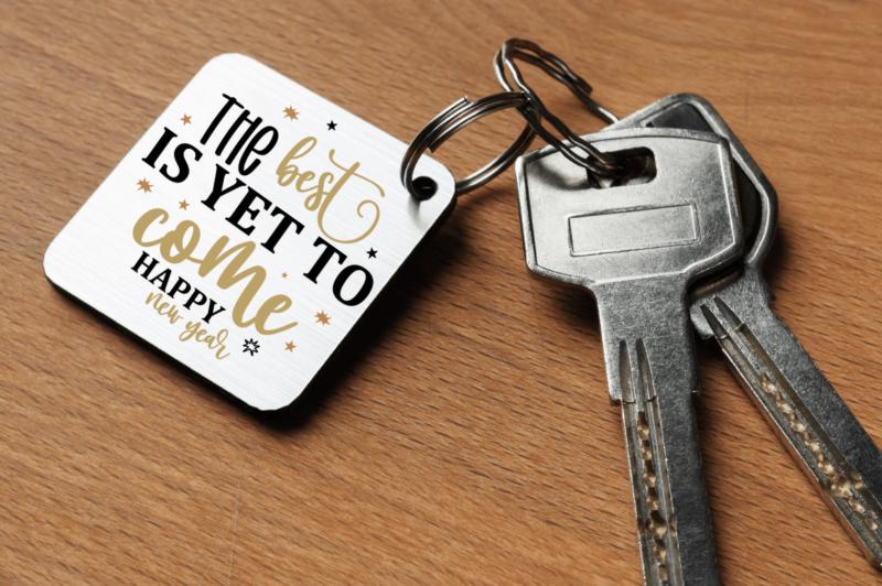 New Year Keychain Svg bundle