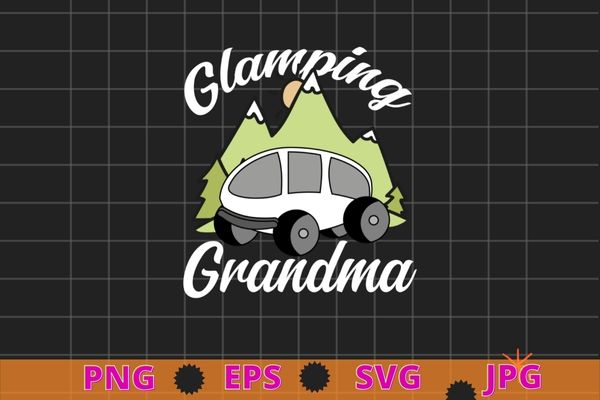 Glamping grandma funny Camping RV Flamingos Camper quote T-Shirt design  svg, Glamping, Camping, RV, Flamingos, Camper quote, - Buy t-shirt designs