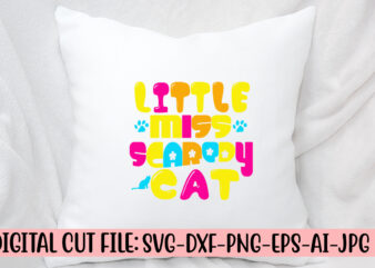 Little Miss Scaredy Cat Retro SVG