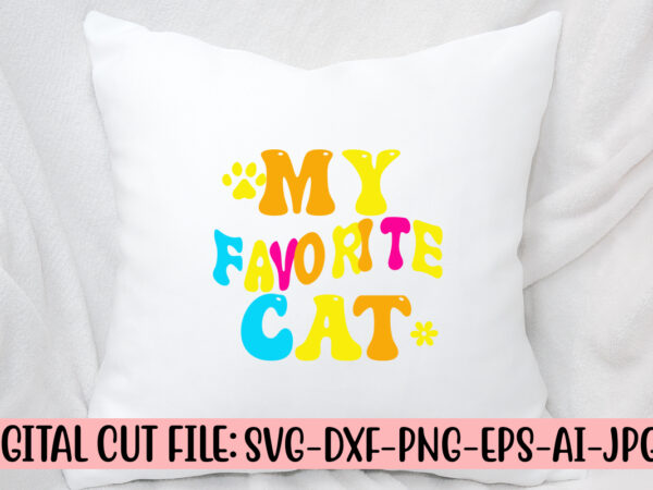 My favorite cat retro svg t shirt designs for sale