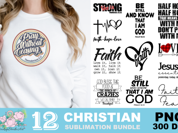 Christian faith loved png sublimation design