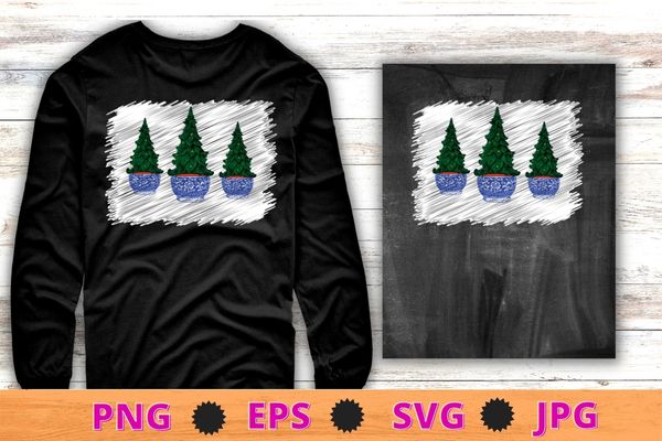 Christmas tree in chinoiserie funny t-shirt design svg,