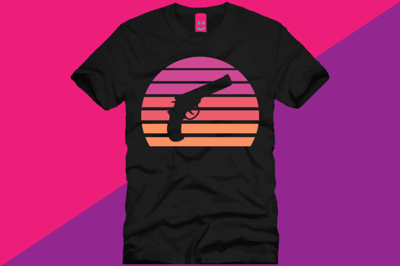 pistol,gun,t shirt,t shirt design,shirt design,pistol t shirt,design,retro design,vintage,vintage t shirt,sunset,sunset t shirt,vector,vector t shirt design,revolver,sharp,knife,war,ax,