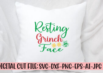 Resting Grinch Face SVG Design