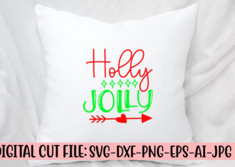 Holly Jolly SVG Cut File