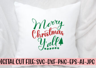 Merry Christmas Y’all SVG Cut File