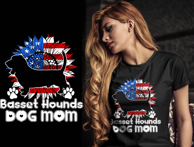 37 DOG MOM Christmas AMERICAN FLAG TSHIRT DESIGNS bundle editable